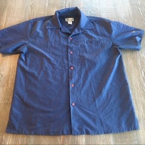 BC Ethic Lounge Blue Button Front Shirt